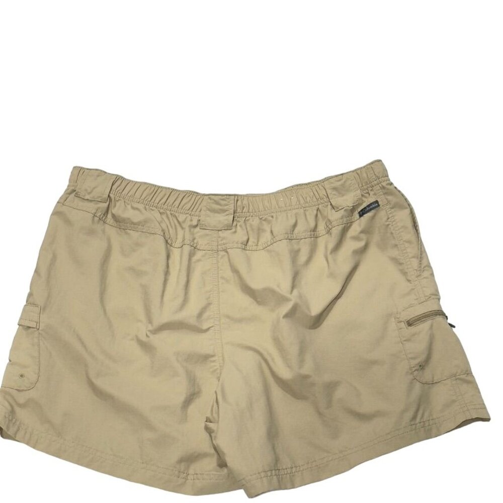 COLUMBIA Men's Shorts Khaki Nylon Performance Cargo Pockets Size XL - Picture 4 of 12